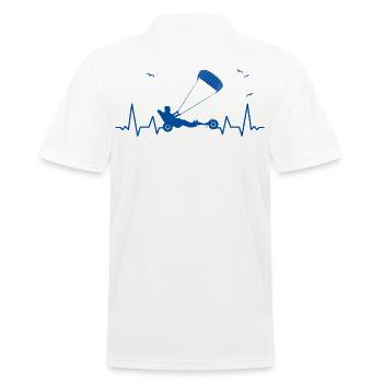 Strand-Kite Windracer Land-Kite Kite-Strandsegler - Männer Poloshirt - Weiß - Hinten - Kai (181cm)