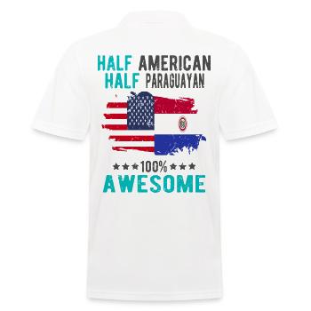 Moitié américain moitié paraguayen - Polo Homme - blanc - Dos - Kai (181cm)
