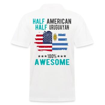 Moitié américain moitié uruguayen - Polo Homme - blanc - Dos - Kai (181cm)