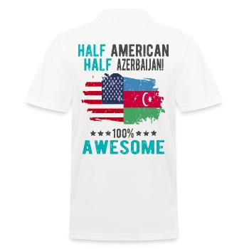 Moitié américain moitié azerbaïdjanais - Polo Homme - blanc - Dos - Kai (181cm)