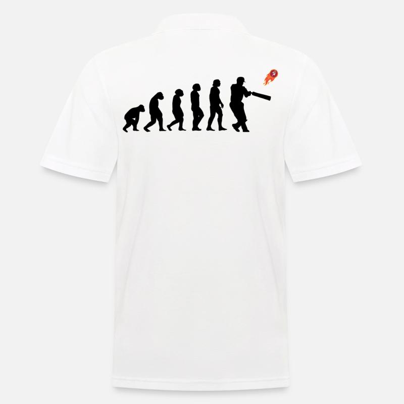 Kricketspieler Cricket-game Evolution - Männer Poloshirt - Weiß