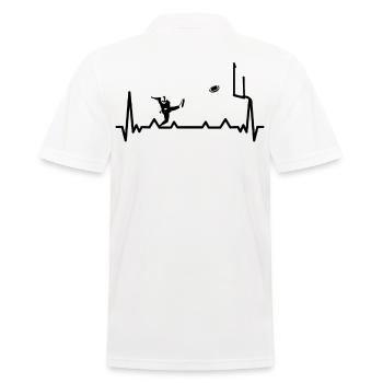 Joueur de football Rugby Ball Match de football - Polo Homme - blanc - Dos - Kai (181cm)