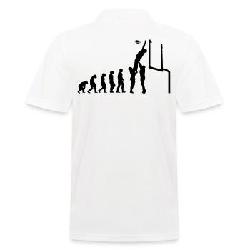 Football Player Rugby Ball Football Game Evolution - Men's Polo Shirt - white - Back - Kai (181cm)