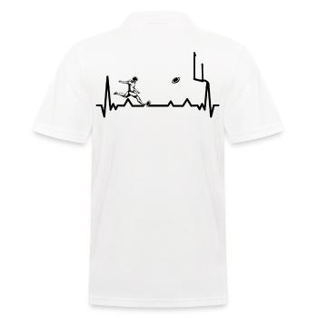 Joueur de football Rugby Ball Match de football - Polo Homme - blanc - Dos - Kai (181cm)