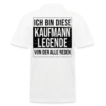 Einzelhändler Geburtstag geboren Legende Kaufmann - Männer Poloshirt - Weiß - Hinten - Kai (181cm)