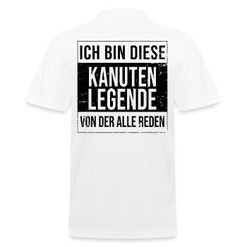 Kanufahrer Geburtstag geboren Legende Kanu Kanuten - Männer Poloshirt - Weiß - Hinten - Kai (181cm)