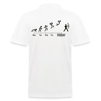Archer Archery Sports Weekend - Men's Polo Shirt - white - Back - Kai (181cm)