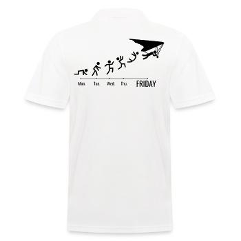 Hang glider Delta Glider Hang Glider - Men's Polo Shirt - white - Back - Kai (181cm)