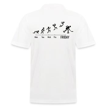 Fin de semaine de hockey sur écrémeur de roues alignées - Polo Homme - blanc - Dos - Kai (181cm)