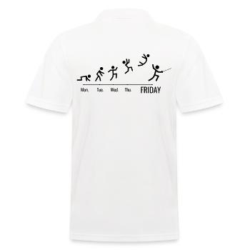 Fencing-Sports Game Fencing Weekend - Men's Polo Shirt - white - Back - Kai (181cm)