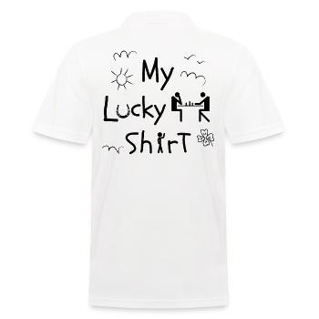 Chess player chessboard chess game - Men's Polo Shirt - white - Back - Kai (181cm)
