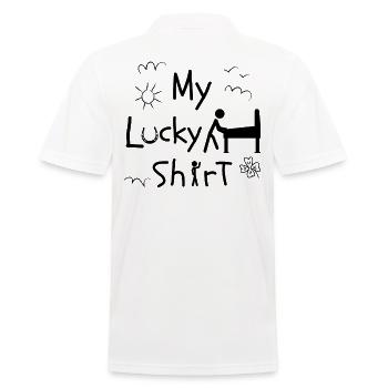 Pinball Machine Arcade Game Game Slot Machines - Men's Polo Shirt - white - Back - Kai (181cm)