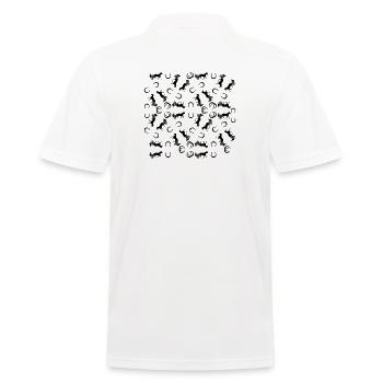 Trotting cheval Trabrennsport Sport équestre Chevaux - Polo Homme - blanc - Dos - Kai (181cm)
