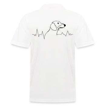 Dog breed Dachshund Dachshund Dog lovers - Men's Polo Shirt - white - Back - Kai (181cm)