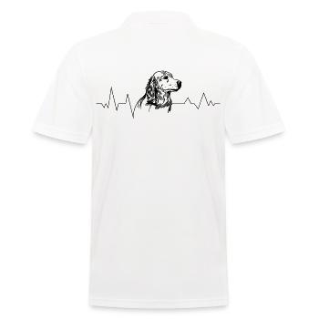Chien race retriever chien amoureux des chiens - Polo Homme - blanc - Dos - Kai (181cm)