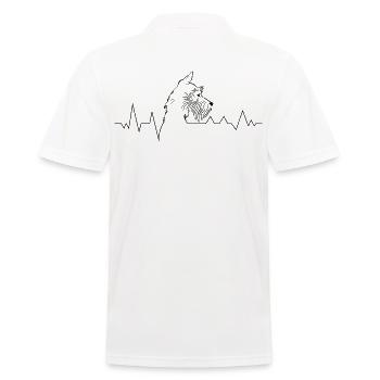 Hunderasse Schnauzer-Hund Hundeliebhaber - Männer Poloshirt - Weiß - Hinten - Kai (181cm)