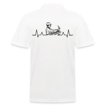 Ouvriers de la construction Maçons-artisans Constructeurs de béton - Polo Homme - blanc - Dos - Kai (181cm)