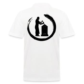 Sculptors Craftsmen Stone sculptors Gravestones - Men's Polo Shirt - white - Back - Kai (181cm)