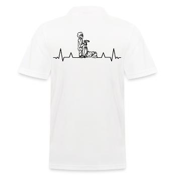 Physiotherapy Chiropractor Physio-Masseur - Men's Polo Shirt - white - Back - Kai (181cm)