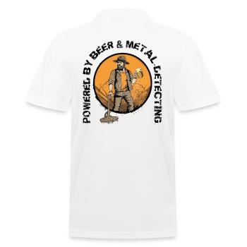 Détecteurs Sondler sonde Lustiges-Bier - Polo Homme - blanc - Dos - Kai (181cm)