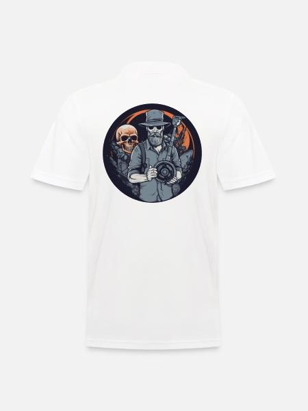 Metalldetektor Sondler sondeln Pinpointer-retro - Männer Poloshirt - Weiß