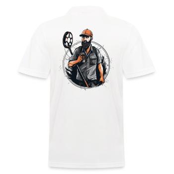 Détecteurs Sondler Sondeln Funny Coffee - Polo Homme - blanc - Dos - Kai (181cm)