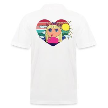 Eiscreme Sommermädchen Urlaub Ferien - Männer Poloshirt - Weiß - Hinten - Kai (181cm)