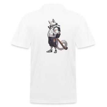Field Hockey Players Hockey Indoor Hockey Cats - Men's Polo Shirt - white - Back - Kai (181cm)