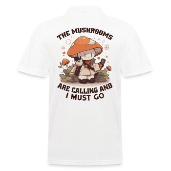 champignons cueilleurs de champignons producteurs de champignons drôles de champignons - Polo Homme - blanc - Dos - Kai (181cm)