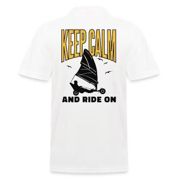 Sand Sailing, Windracer, Land Sailing, Land Sailor - Men's Polo Shirt - white - Back - Kai (181cm)