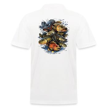 Angler Fischsammlung Angelboot-fischen Angeln - Männer Poloshirt - Weiß - Hinten - Kai (181cm)