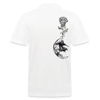 Skateboard Skater-Goth Skating Skateboarder - Polo Homme - blanc - Dos - Kai (181cm)