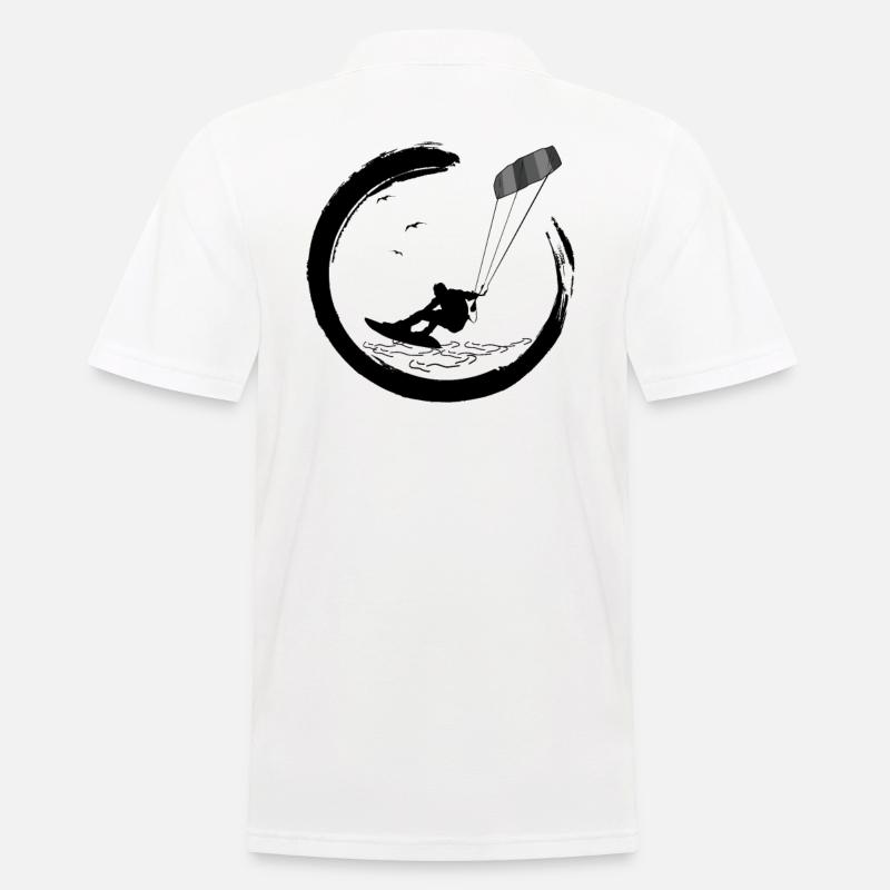 Kitesurf Kiteboard Kitesurfen Kite-Surf-board - Männer Poloshirt - Weiß