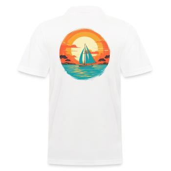 Voilier Voilier Voilier Yacht à voile Week-end Voile - Polo Homme - blanc - Dos - Kai (181cm)