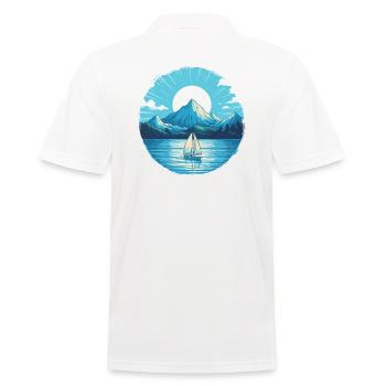 Sailboat Sailing Ship Sailing Yacht Vintage Sailing - Men's Polo Shirt - white - Back - Kai (181cm)