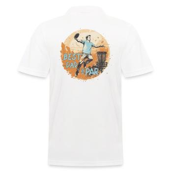 Disc Golf Player Disc Golfer Game Drôle de fête des pères - Polo Homme - blanc - Dos - Kai (181cm)