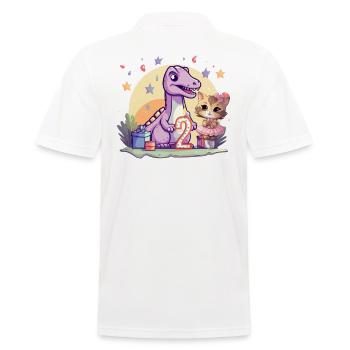 Fille Ballet Dinosaure Chat 2 ans 2 - Polo Homme - blanc - Dos - Kai (181cm)