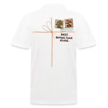 Bonsaï Papa Bonsaï Arbre Bonsaï Plantes - Polo Homme - blanc - Dos - Kai (181cm)