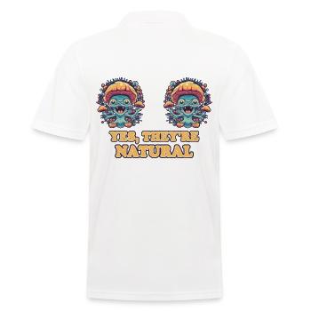 champignons, cueilleurs de champignons, champignons, producteurs, champignons drôles - Polo Homme - blanc - Dos - Kai (181cm)