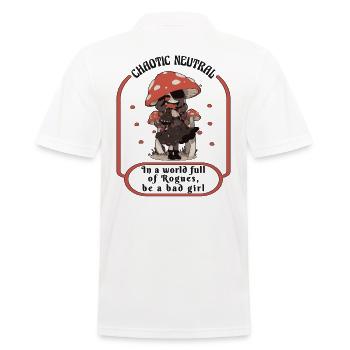 champignons, cueilleurs de champignons, champignons, producteurs, champignons drôles - Polo Homme - blanc - Dos - Kai (181cm)