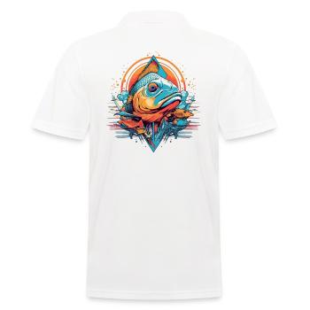 Collection de poissons de baudroie Bateau de pêche Pêche Pêche - Polo Homme - blanc - Dos - Kai (181cm)