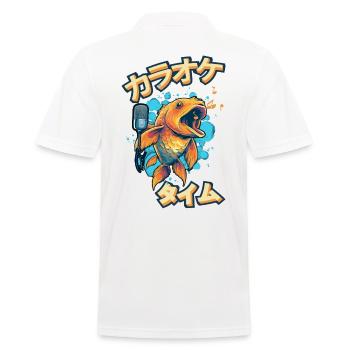 Koi Fische Kois-Karpfen Koi Garten-Teich lustige - Männer Poloshirt - Weiß - Hinten - Kai (181cm)