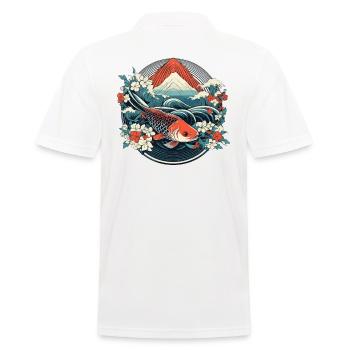 Koi Poisson Koï Carpe Koi Jardin Koi Étang Koi - Polo Homme - blanc - Dos - Kai (181cm)
