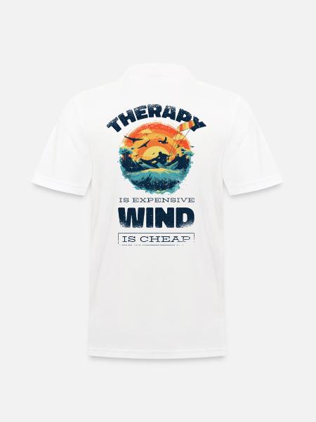 Kitesurf Kiteboard Kitesurfing Kite Surf Funny - Men's Polo Shirt - white