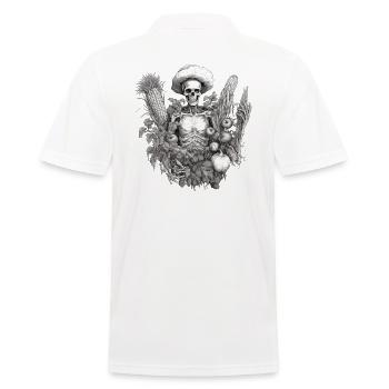 Gärtnerin Gartenpflanzen Vegetarier-Gärtner - Männer Poloshirt - Weiß - Hinten - Kai (181cm)