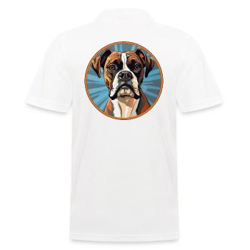 Boxer Race Chien Boxer Accessoires Chiens Propriétaires De Chiens - Polo Homme - blanc - Dos - Kai (181cm)