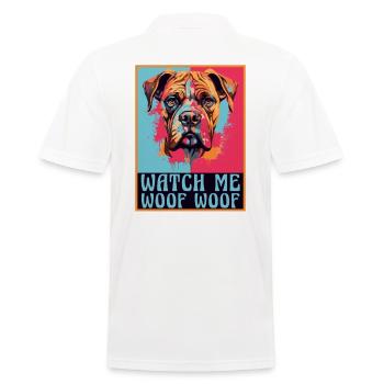 Boxer Race Chien Boxer Accessoires Chiens Propriétaires De Chiens - Polo Homme - blanc - Dos - Kai (181cm)
