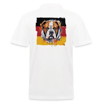 Boxer Race Chien Boxer Chiens Drapeau Allemand - Polo Homme - blanc - Dos - Kai (181cm)