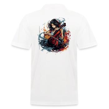 Violoncelliste Musicien violoncelliste - Polo Homme - blanc - Dos - Kai (181cm)