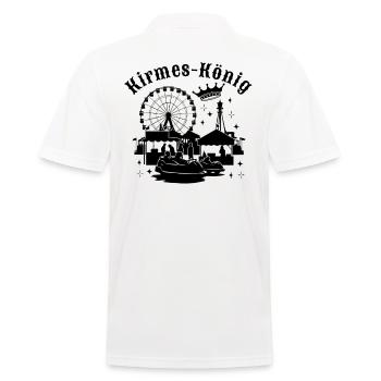 Kirmeskönig Jahrmarkt Volksfest Rummelplatz - Männer Poloshirt - Weiß - Hinten - Kai (181cm)